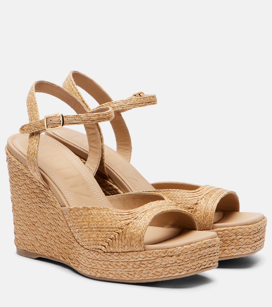 Summer Raffia Espadrille Wedges