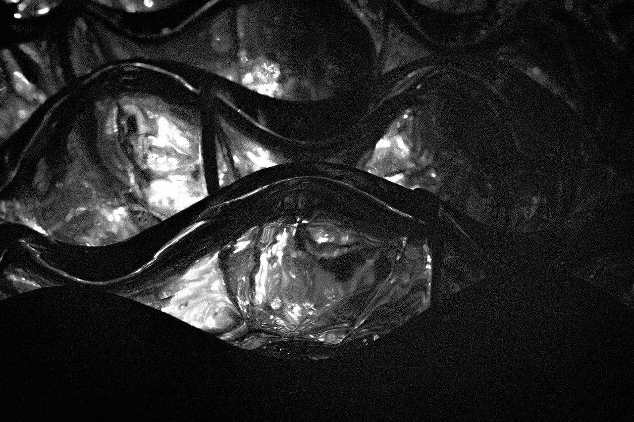 Glass and steel sculpture at Ruinart in Reims, France