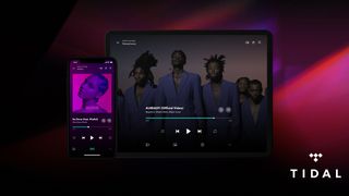 A promo shot for Tidal showing the app open on several devices.