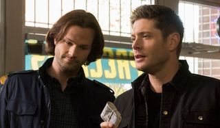 supernatural sam and dean in a store season 14