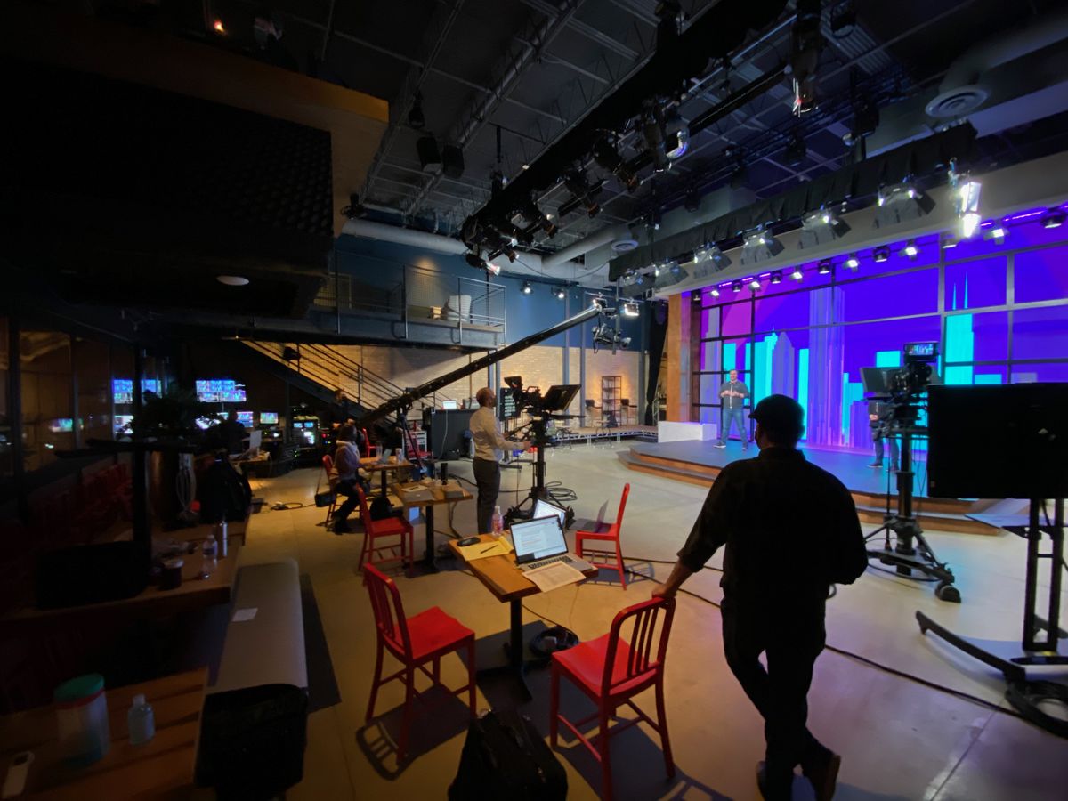 AV Chicago designed the Studio at Chop Shop to create high-quality virtual and hybrid event productions.