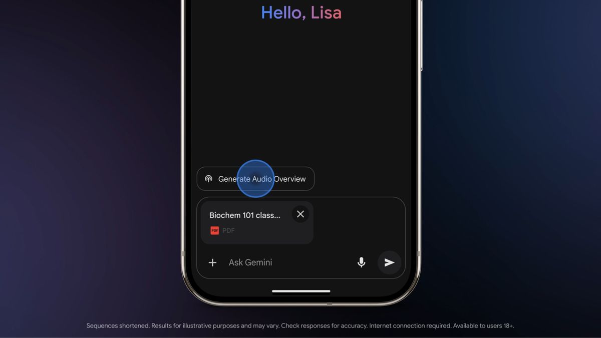 Audio Overview in Gemini