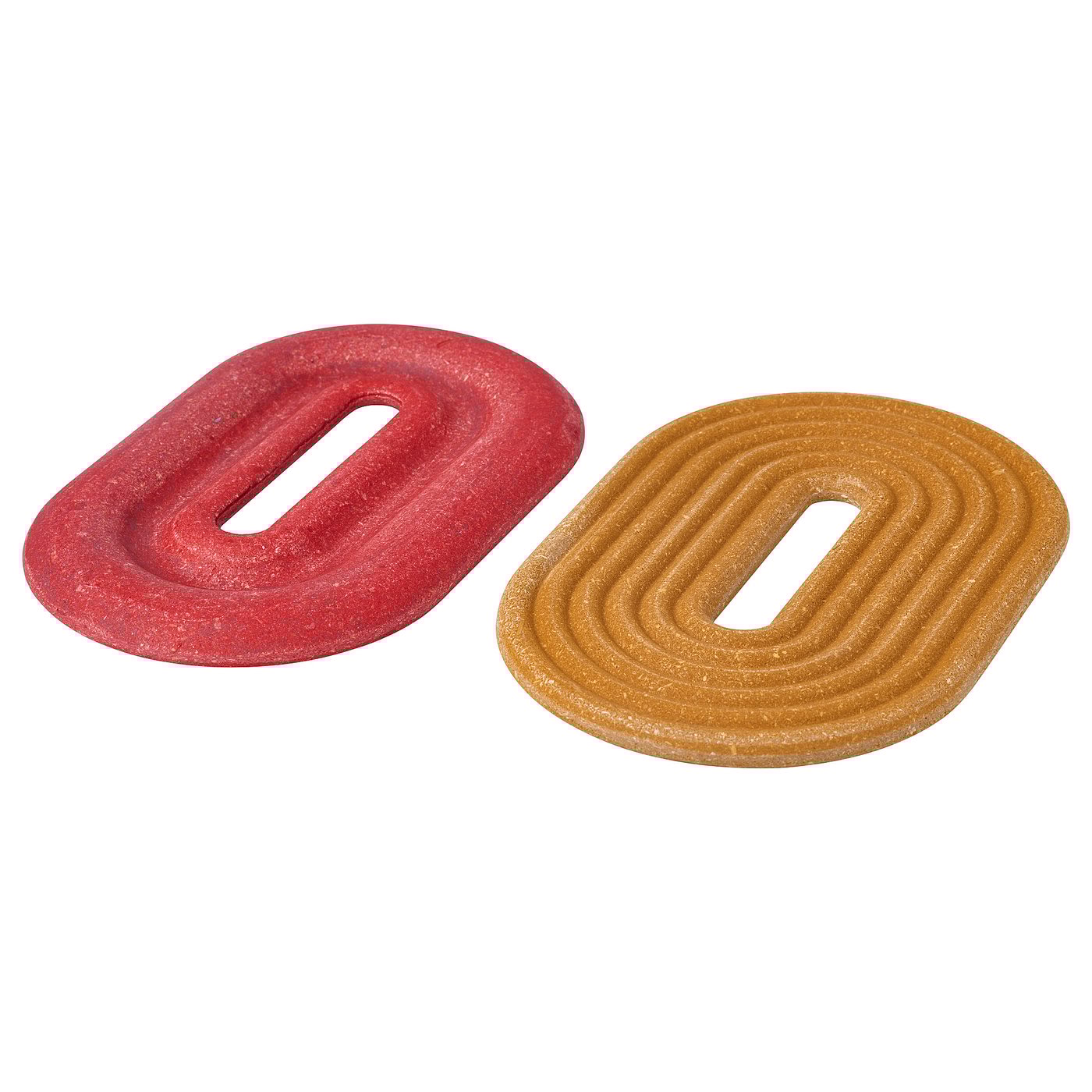 Eldstj&amp;Auml;rt Pot Stand, Set of 2 - Oval/light Brown Red 26x16 Cm