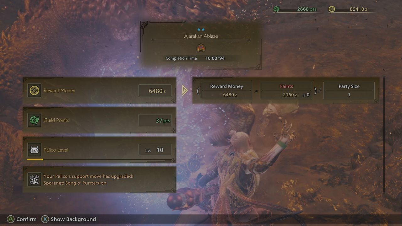 Monster Hunter Wilds Palico upgrade after quest