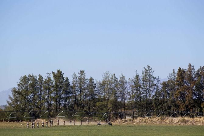 The chasing bunch during stage 3 during the Cape Epic