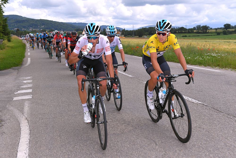 Team Sky and Michal Kwiatkowski at Criterium du Dauphine stage 4 to Lans-en-Vercors