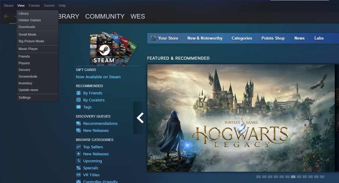 Steam's new UI vs. old UI