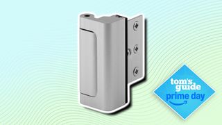 Prime-Line reinforcement lock with Prime Day badge nearby.