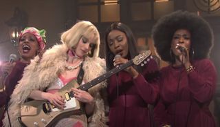 St. Vincent performs on Saturday Night Live