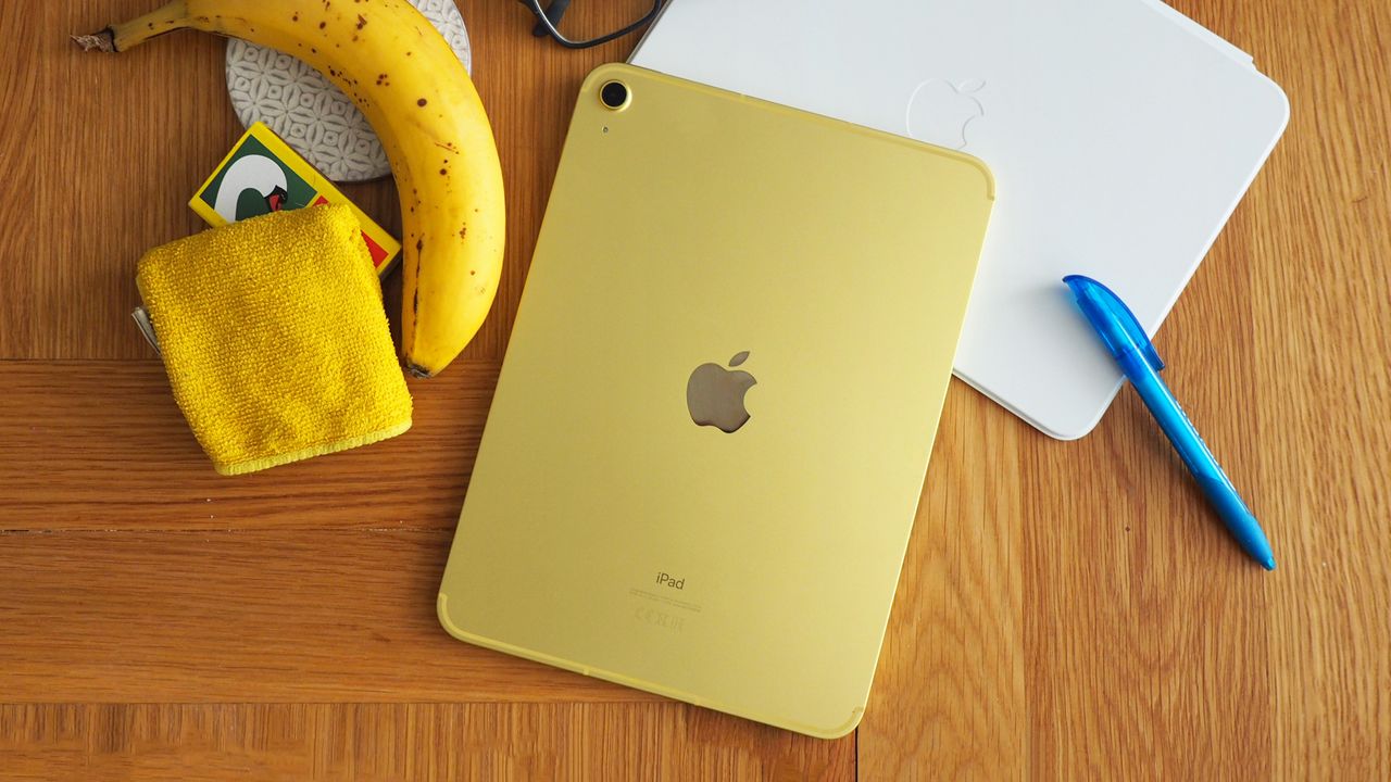 Apple iPad 10th Gen (2022) in yellow finish