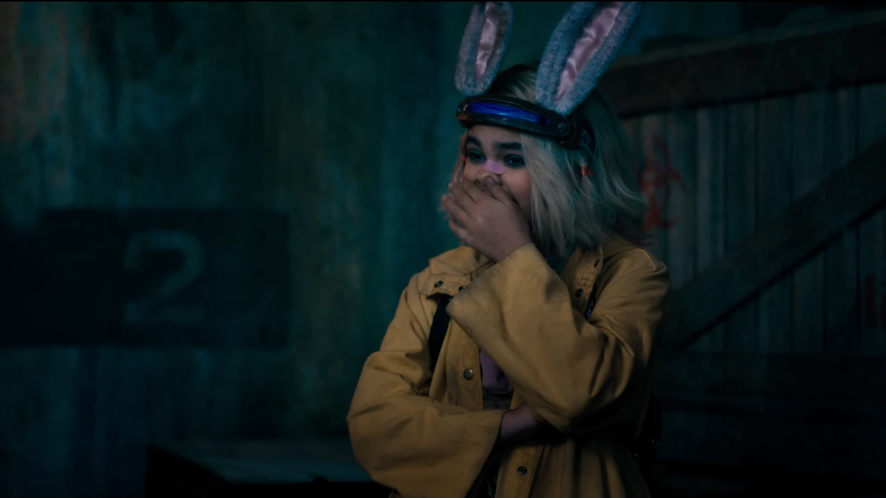 Tiny Tina stifles a laugh in Borderlands, the movie.