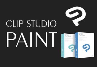 Clip Studio Paint EX boxes and title