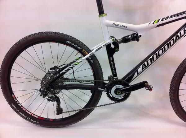 It comes with an 80mm Rock Shox Monarch shock in the rear.