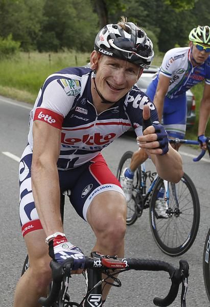 Andr&eacute; Greipel (Lotto Belisol Team) gives the thumbs up
