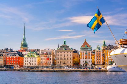 Stockholm, Sweden old town city skyline