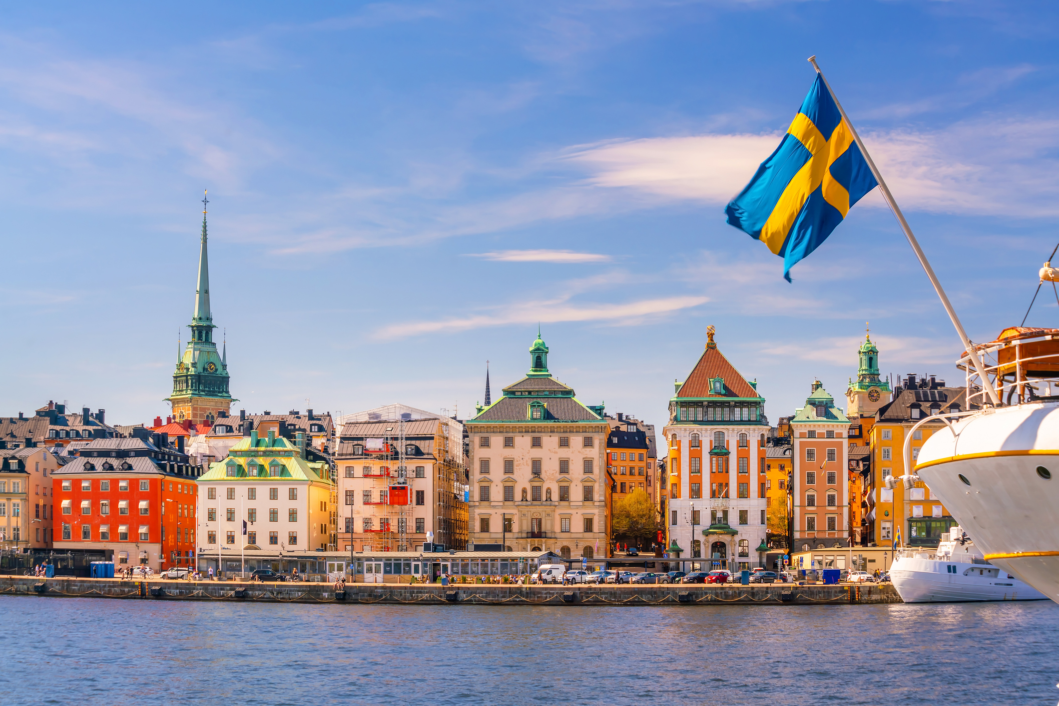 Stockholm, Sweden old town city skyline