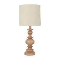 Mainstays Traditional Brown Washed Wood Table Lamp | $29.88 at Walmart