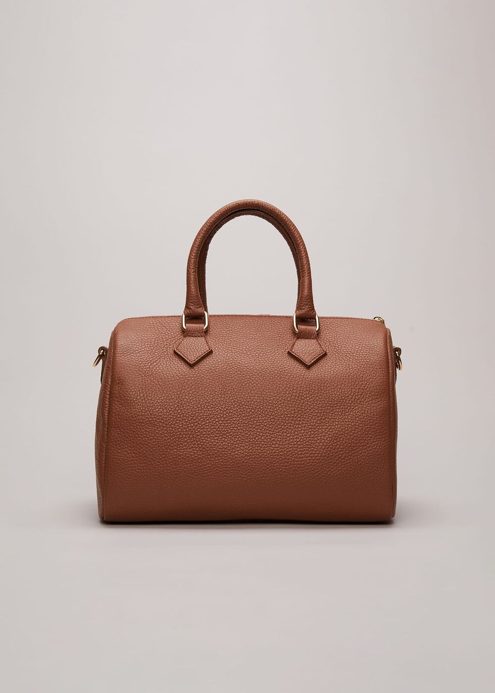 Bolsa de boliche em couro marrom