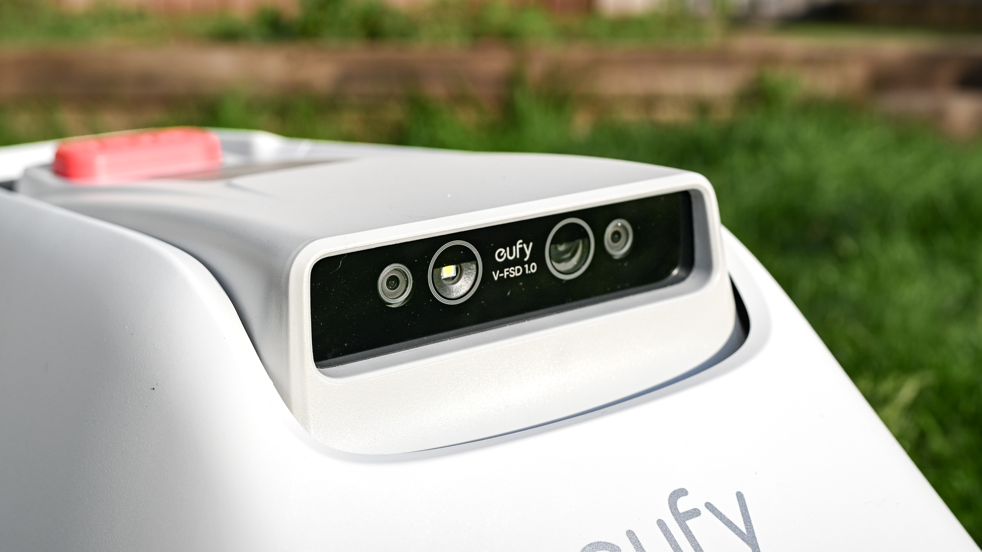 The Eufy E15 robot lawnmower LiDAR sensors