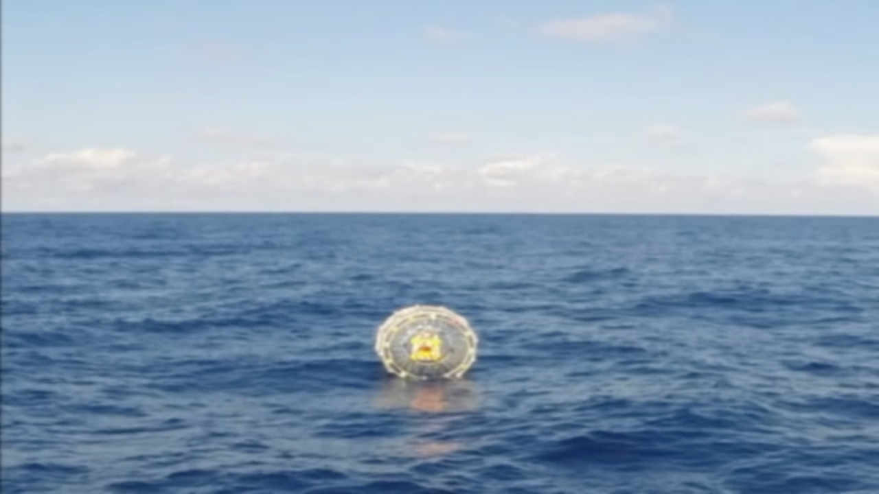 The U.S. Coastguard rescues a daring man.