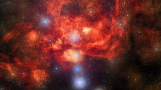 An image of the Lobster Nebula taken by the Dark Energy Camera.