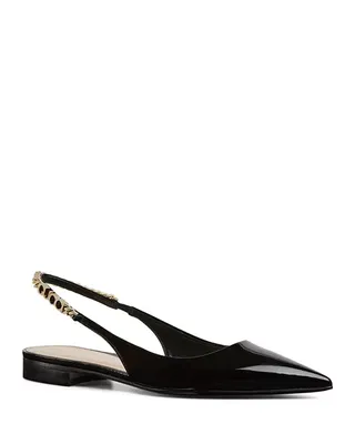 Gucci Signoria Flatback Patent Leather Ballet Flats