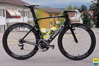 Peter Sagan's Specialized Venge ViAS in black and white