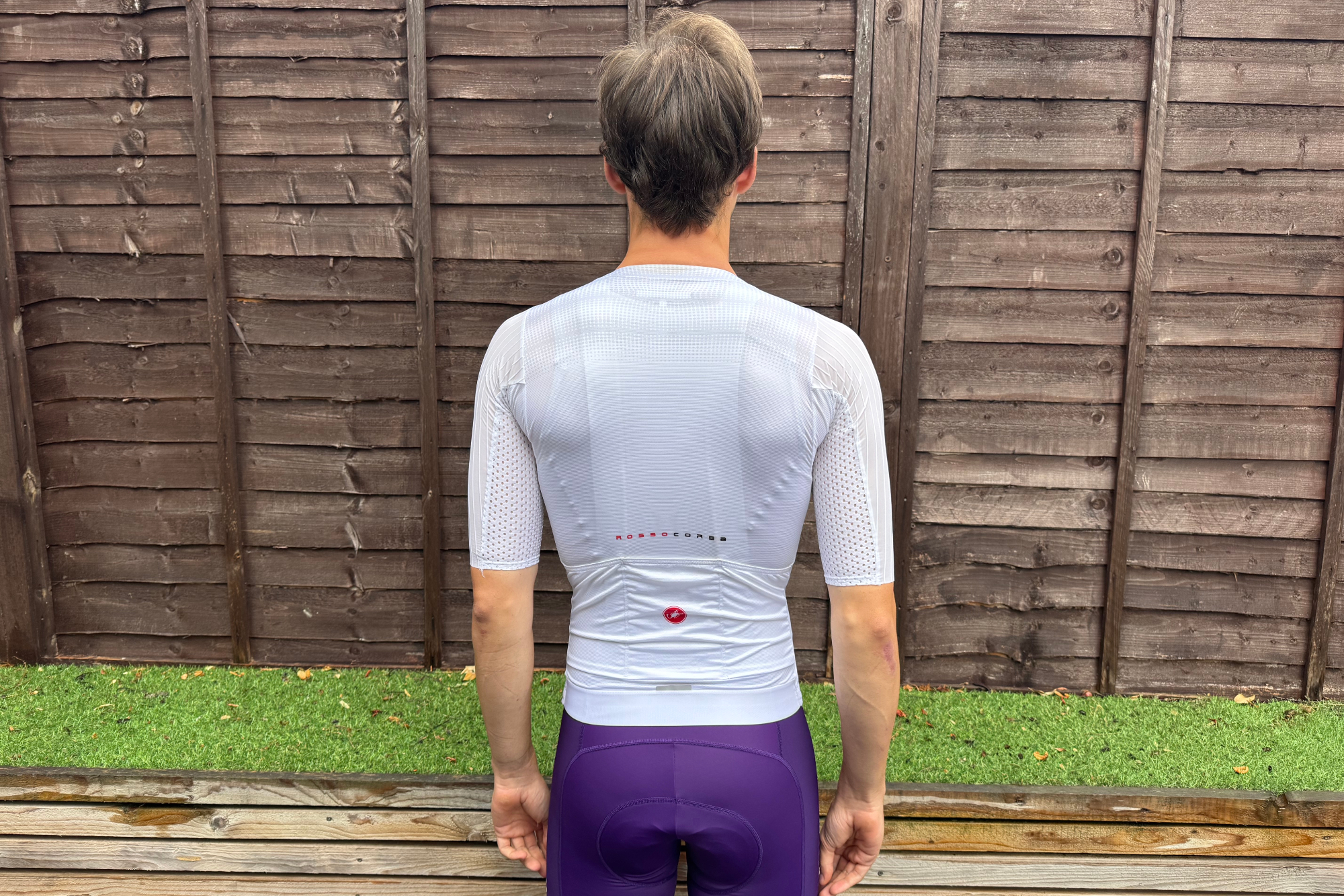 Castelli Free Aero 8S jersey from the rear