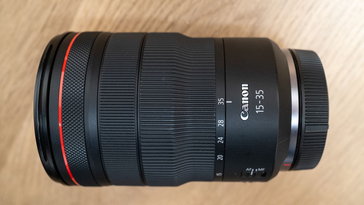 Canon RF 15-35mm f/2.8L IS USM on a wooden floor