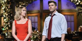 Scarlett Johansson and Colin Jost