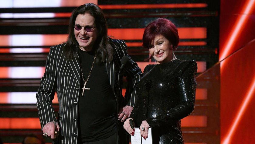 photo of Sharon and Ozzy Osbourne taken at the 2020 GRAMMY Awards