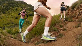 a photo of women running in the Lululemon Blissfeel Trail