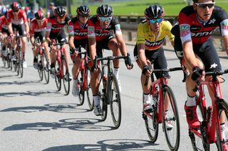 Richie Porte in the BMC train during stage 8 at Tour de Suisse