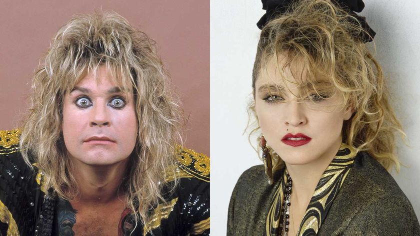 Studio headshots of Ozzy Osbourne and Madonna