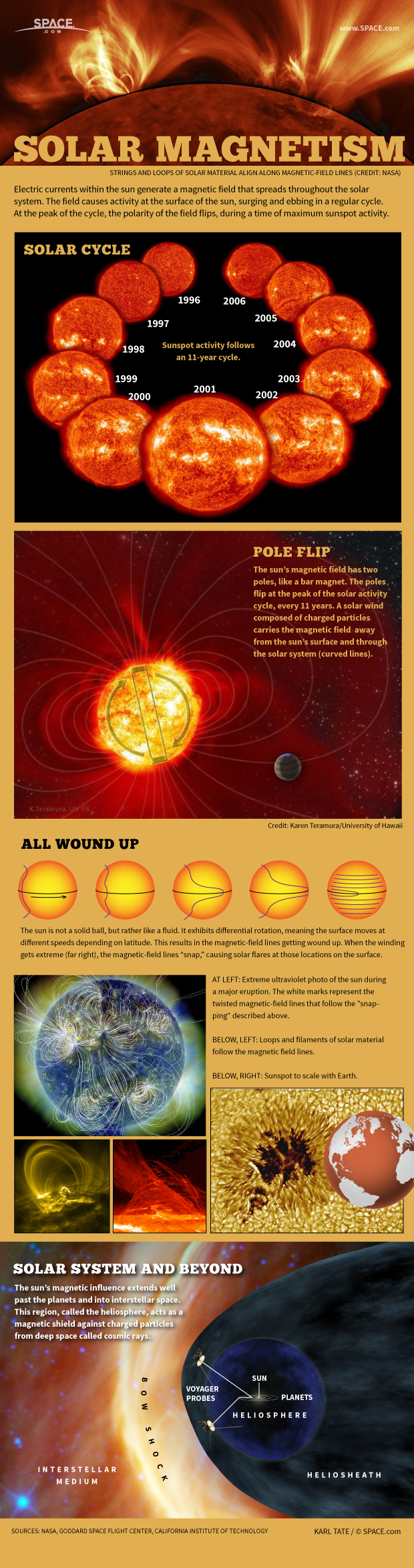 How the Sun's Magnetic Field Works (Infographic) Space