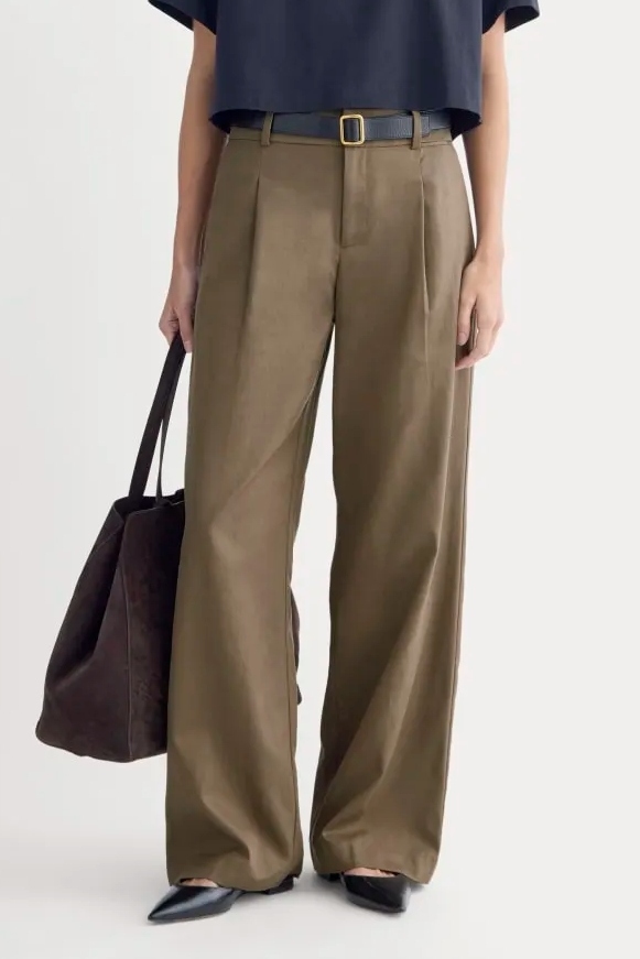 Everlane , Wide-Leg Trouser in Buttersmooth 