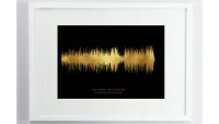 Personalised Limited Edition Sound Wave Print, one of w&h's best Christmas gifts for husbands