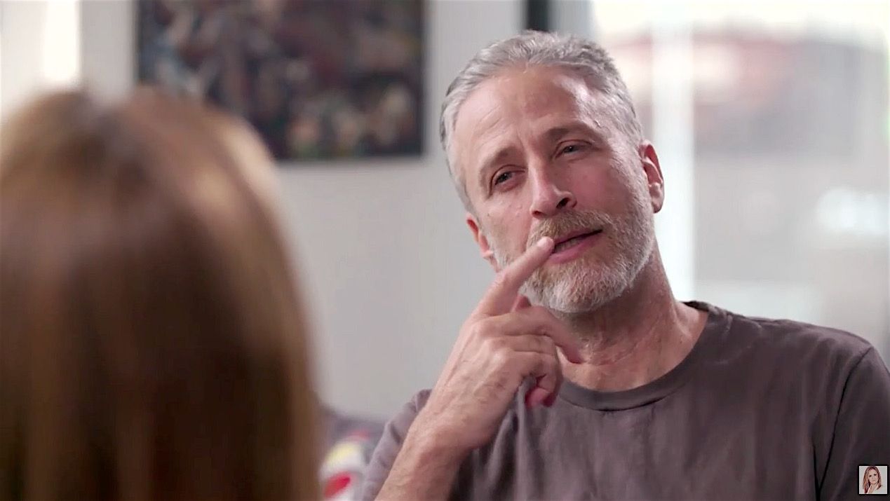 Samantha Bee asks Jon Stewart for a favor