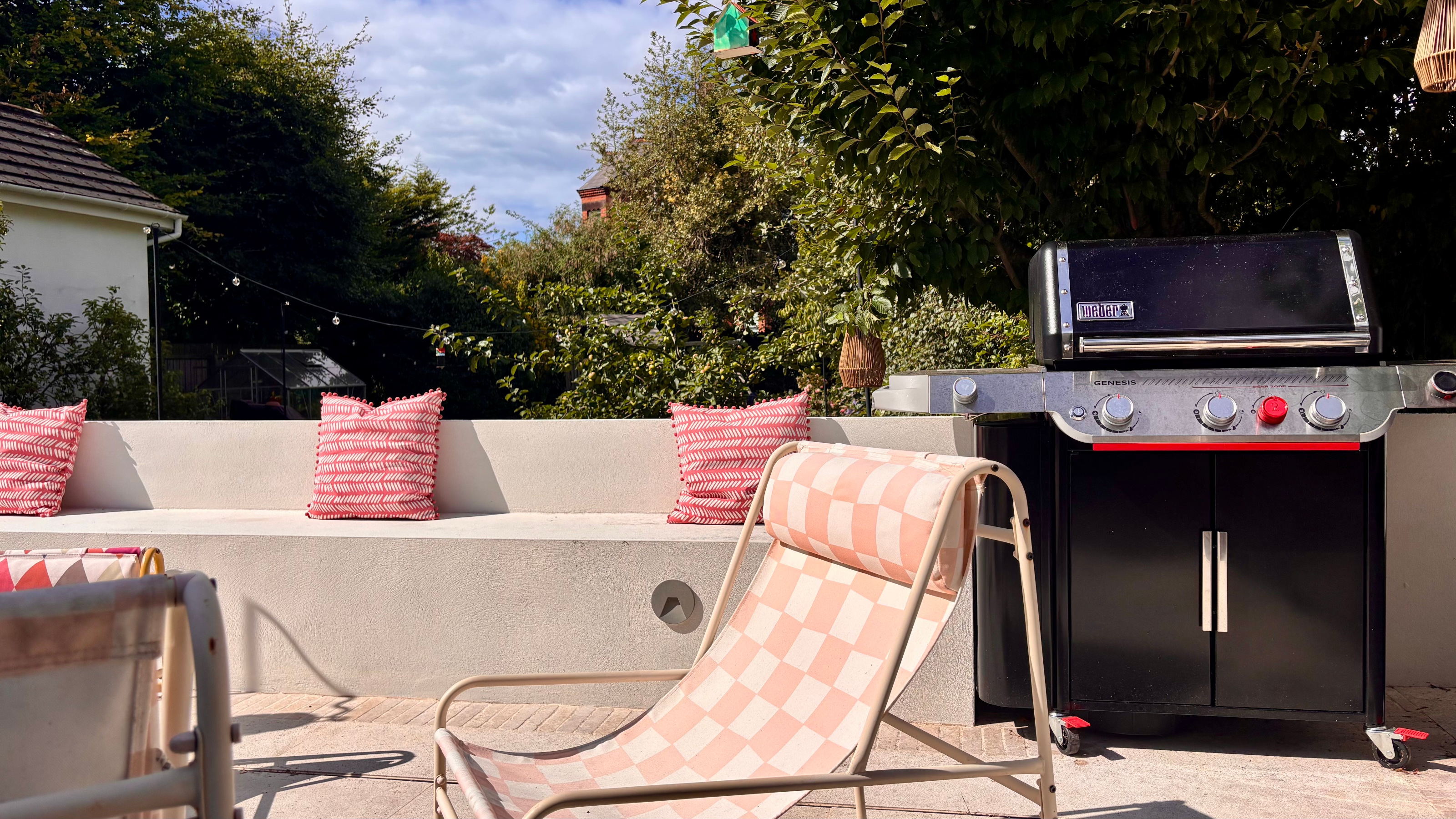 Weber genesis epx-335 gas bbq on a patio