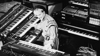 Howard Jones, performing at The City Hall in Newcastle, during the 2nd night of his British tour. Picture taken 21st March 1984.