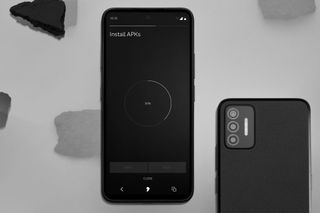 Black Punkt. MC02 Smartphone front and back
