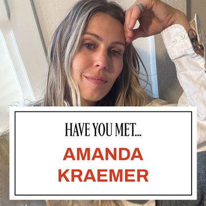 A photo of Amanda Kraemer with Marie Claire's Have You Met graphic