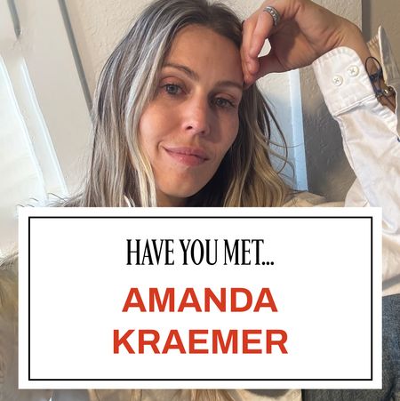 A photo of Amanda Kraemer with Marie Claire's Have You Met graphic