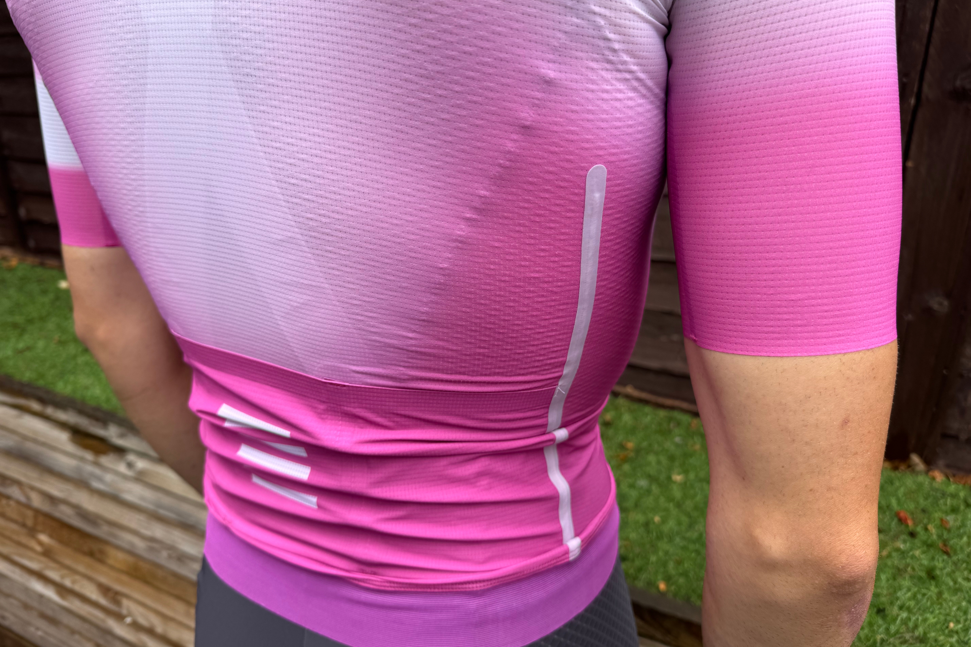 Detail of the Rapha Ghost Jersey