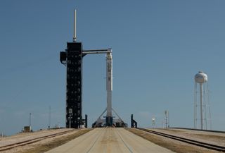 SpaceX's Crew Dragon capsule arrived at launchpad 39A atop the Falcon 9 rocket on May 21, 2020.