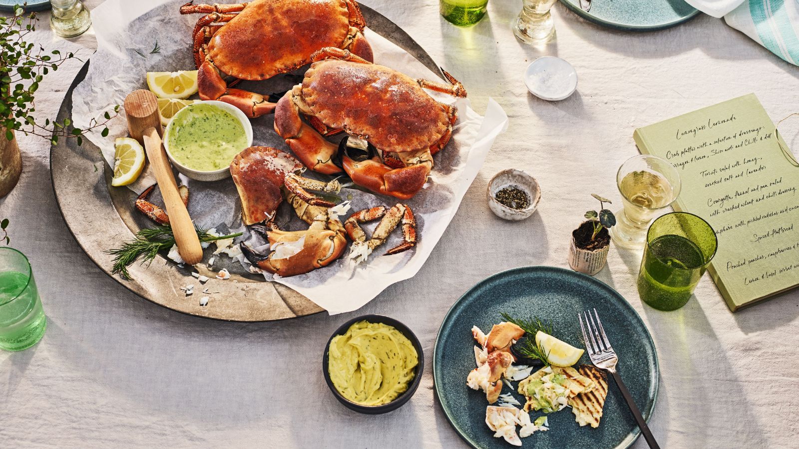 Crab platter