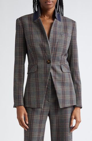 Orchid Plaid Dickey Jacket