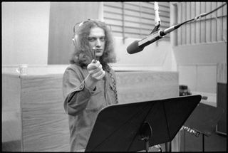 Lou Gramm in the studio, 1976