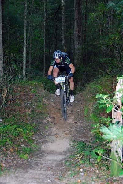 Brandon Draugelis was having a great ride before having tire issues himself.
