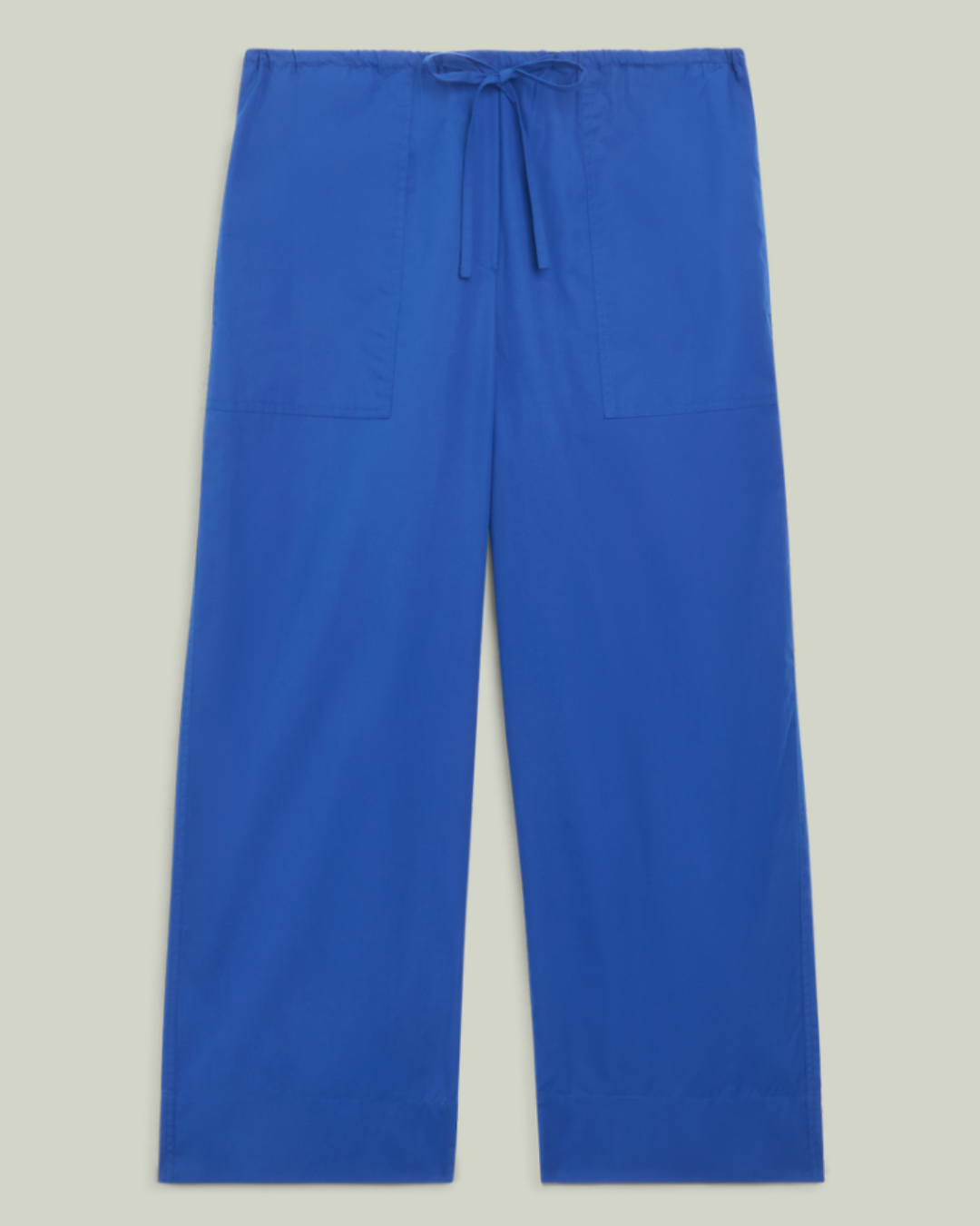 With Nothing Underneath, Sifnos Trousers: Fine Poplin, Cobalt Blue X Lucy Williams